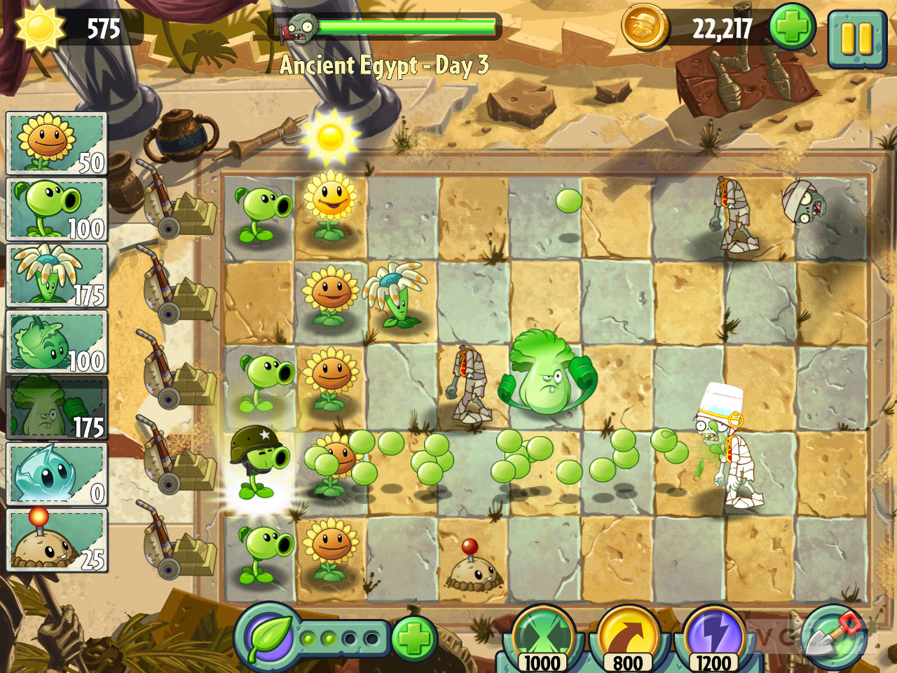 plants vs. zombies 2 mini games