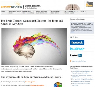 SharpBrains.com works to answer the question, "Does brain training work?"