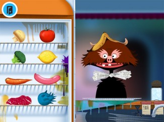 Toca Kitchen is an example of free play and technology coexisting